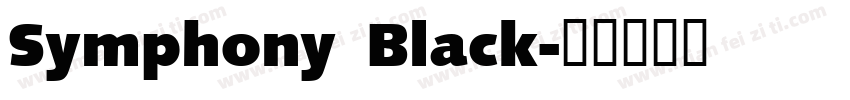 Symphony Black字体转换